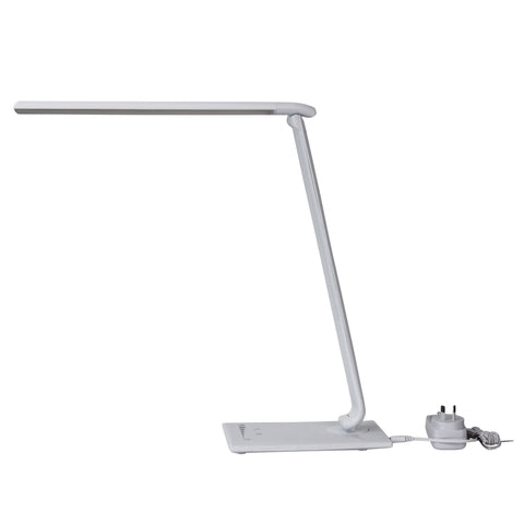 Luke LED White Desk Touch Lamp Dimmable with USB White