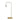 Lane Table Lamp Base Timber With White Arm White