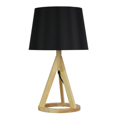 Stabb Table Timber Tripod Lamp Base Only Timber