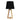 Edra Table Lamp With Black Cotton Shade Timber
