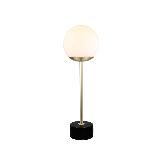 Milton Table Lamp Marble and Antique Brass Antique Brass