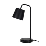 Henk Desk Lamp With USB Black Black