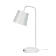 Henk Desk Lamp With USB White White