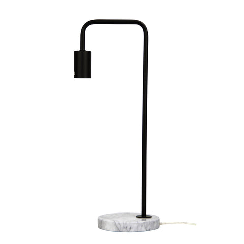 Ville Table Lamp Marble and Black Black