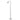 Ville Floor Lamp Marble and Black Black
