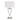 Chi Table Lamp Chrome Chrome