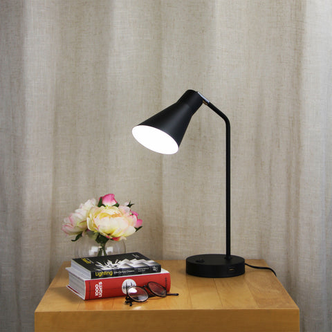 Thor Desk Lamp With USB Black Black