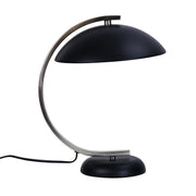 Deco Table Lamp Black and Brushed Chrome