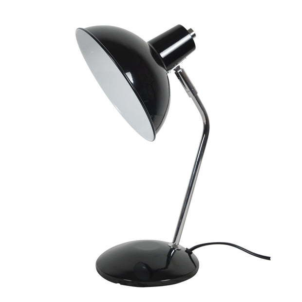 Thea Desk Lamp Black and Chrome Black
