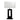 Habitat Table Lamp Base Only Dark Stain Timber
