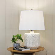 Bikki White Ceramic Table Lamp White