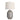 Palma Beaten Silver Table Lamp Silver