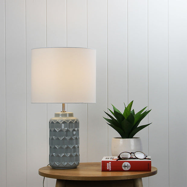 Helge Ceramic Table Lamp Grey