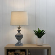 Exeter Resin Table Lamp Grey