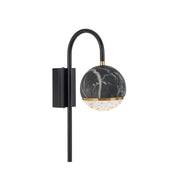 Oneta Arm Wall Light Black Marble