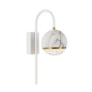 Oneta Arm Wall Light White Marble