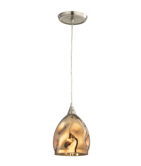 Ordito Glass Pendant Light - Plated Gold - Lighting Superstore