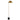 Ortez Floor Lamp Black and Antique Gold