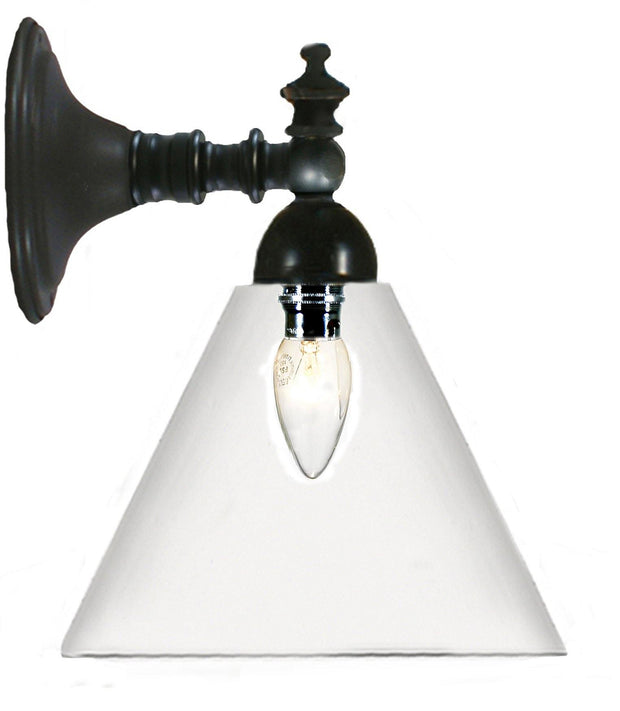 Koscina Wall Light Black Cone - Clear - Lighting Superstore