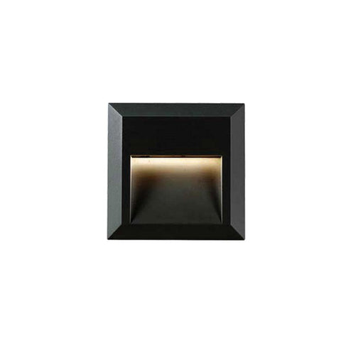 Prima Wall/Stair Light Surface Mount Black Square - Lighting Superstore