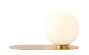 ANDERS DESK LAMP Satin Brass with Frosted Glass Shade