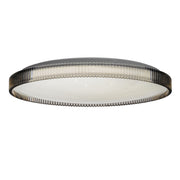 Rosario 32w CCT LED Smoke and White Oyster 40cm
