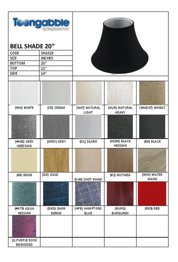 11.20.14 Bell Lamp Shade - Black