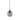 Newton 25 Single Pendant Clear and Matt Black Black