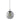 Newton 40 Single Pendant Clear and Matt Black Black