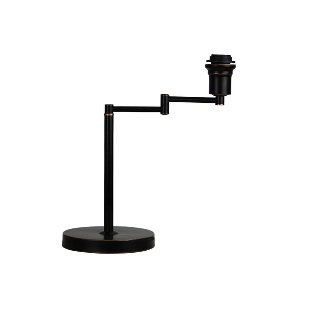 Kingston Swing Arm Table Lamp Base Only Rubbed Bronze Black