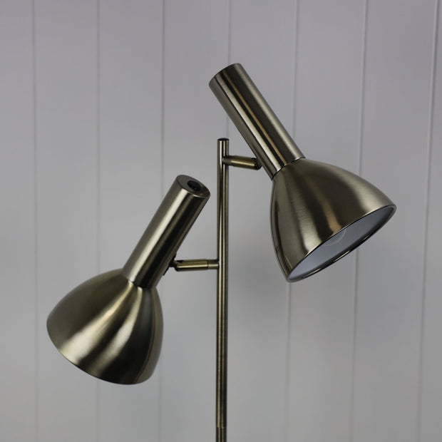 Vespa Twin Floor Lamp Antique Brass Antique Brass