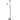 UP2 LED Floor Lamp Matt Black With Child Black