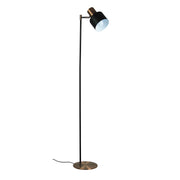 Ari Floor Lamp Black With Copper Head Copper