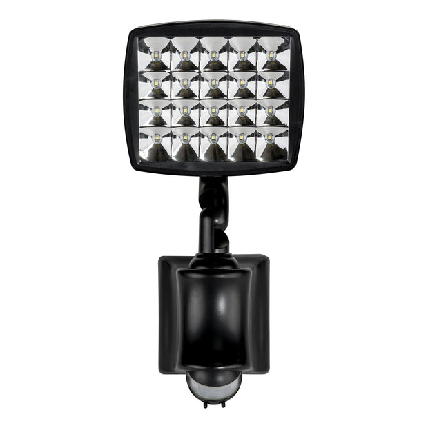 Flood Light with Motion Sensor - Black - Cool White with Remote Solar Panel