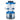 Portable LED Lantern with 5.5v USB Output - Blue with Stainless Steel Features - SOLAR