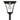 Curved Frame Post Light with Motion Sensor - Black - SOLAR