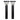 Modern Garden Bollard - 2 Pack - Black - SOLAR