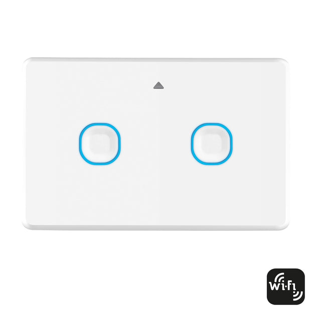 Smart 2 Gang Wall Switch White - Lighting Superstore