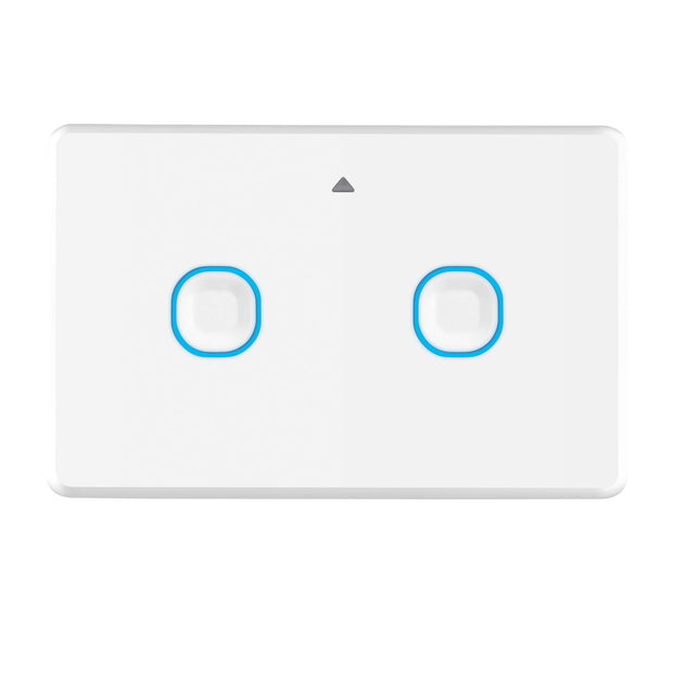 Smart Switch 2 Gang White Zigbee - With Neutral Wire