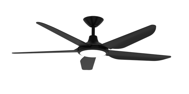 Storm DC 48 Ceiling Fan Black with LED Light