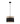 Tambura Medium Round Black Cloth Shade Pendant with Wood Trim - Lighting Superstore