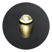 Snap LED Stair Light Black Round - Lighting Superstore