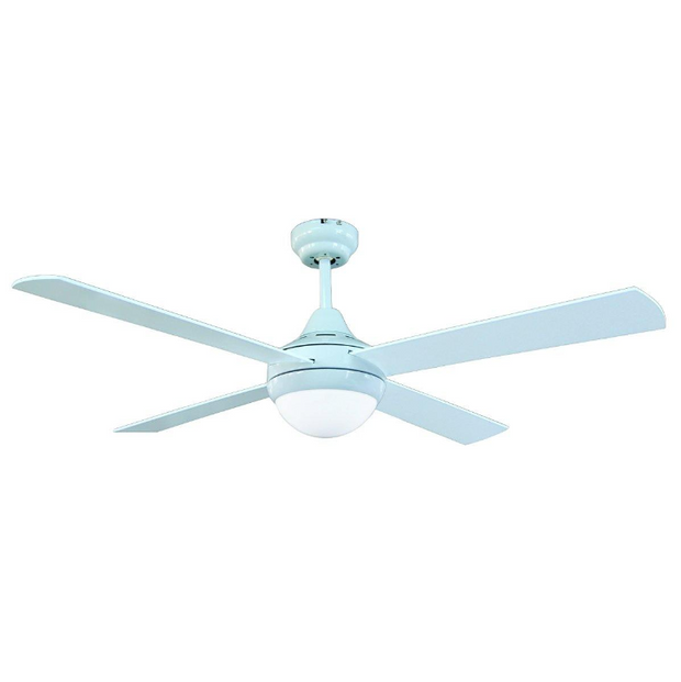 Tempo DC 52 ceiling fan white with LED light