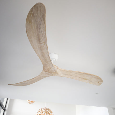 Timbr 72 DC Ceiling Fan White and Weathered Oak