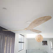 Timbr 72 DC Ceiling Fan White and Weathered Oak Timber with 17W LED