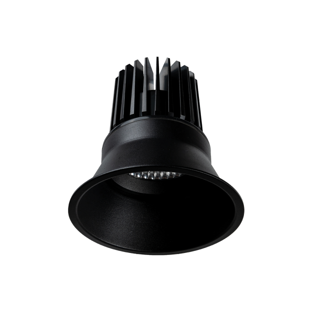 Titanium 25w LED 60° 134mm Downlight Black