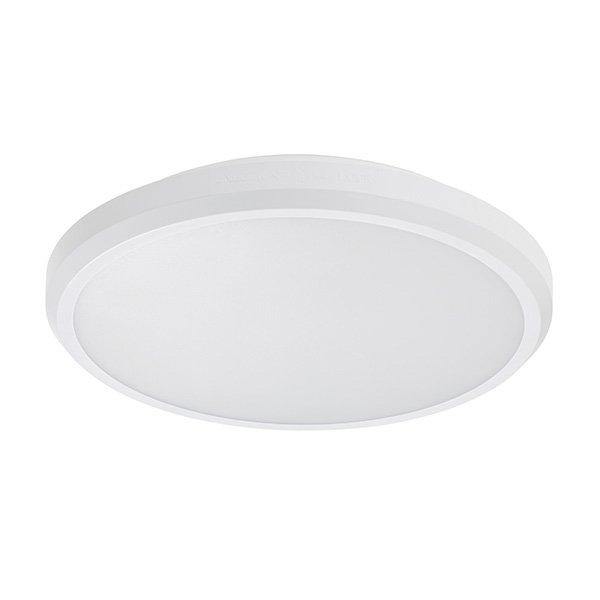 Tradetec Eclipse II 18w Tri Colour CCT LED Oyster Light, 1440lm to 1600lm, Dimmable IP54 - Lighting Superstore