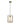 Tono Glass Oblong Pendant Light with Gold Mesh Insert - Lighting Superstore