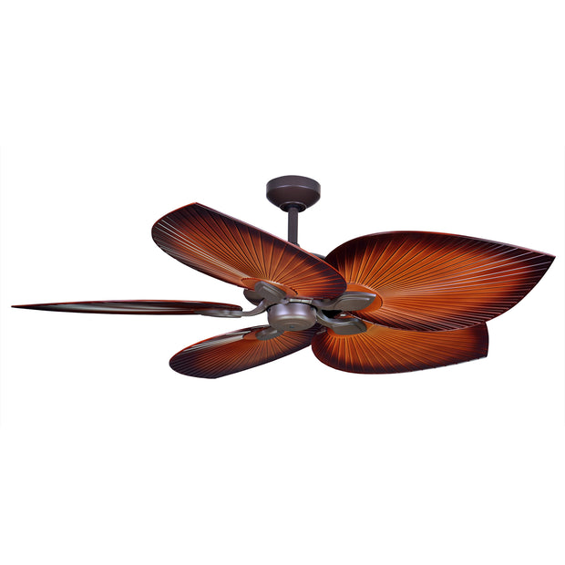 Tropicana 54 Inch AC Fan Oil-Rubbed Bronze with Brown Blades