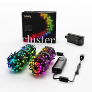 Twinkly 400 RGB LED Cluster Light Black Wire - Generation II